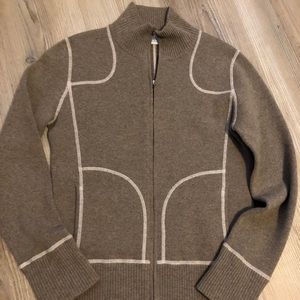 Cashmere zip sweater. Size S
